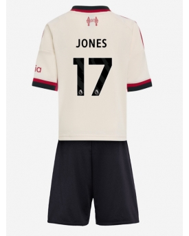 Billige Fotballdrakt Liverpool Curtis Jones #17 Replika Bortedraktsett Barn 2025-26 Kortermet (med bukser)